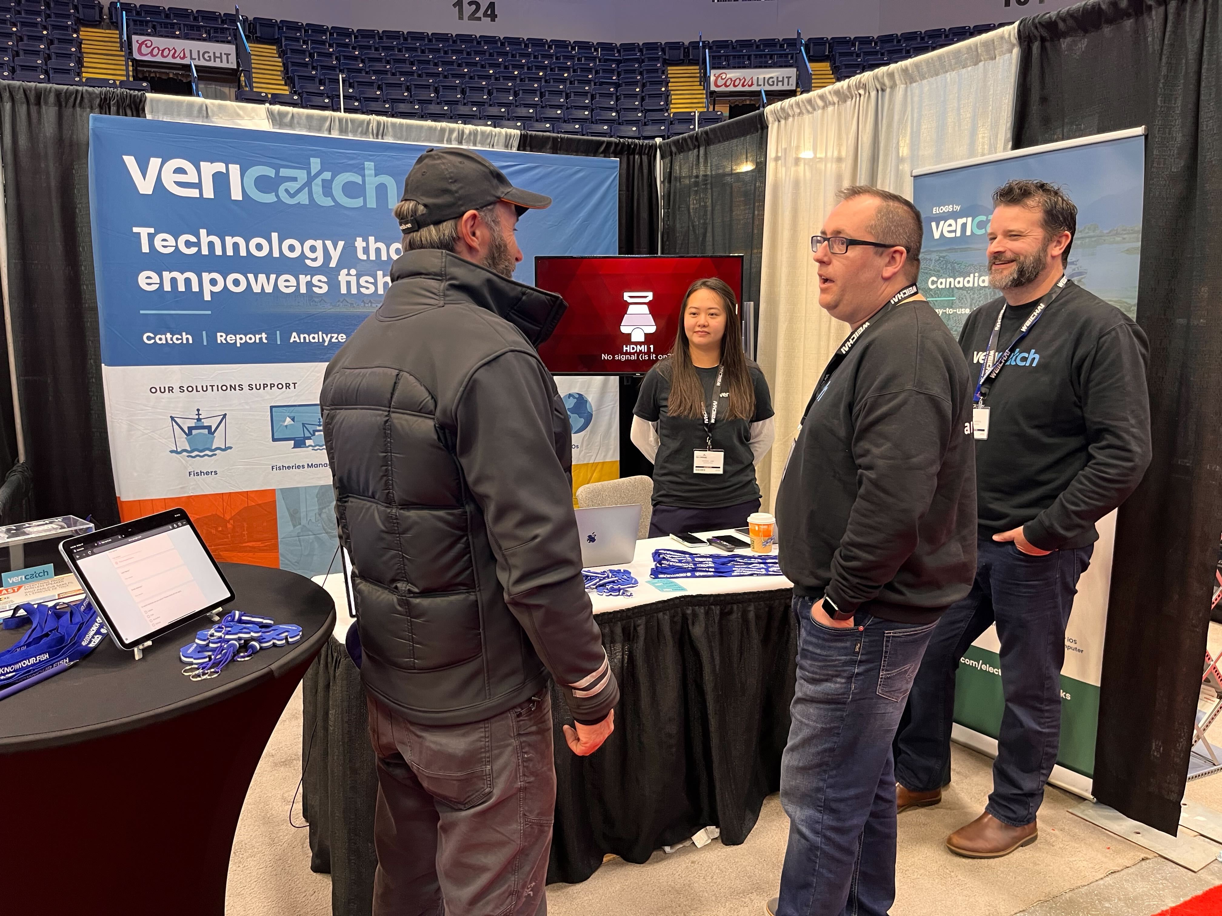 The Vericatch team at the Fishboat Workboat Show in St. John's.